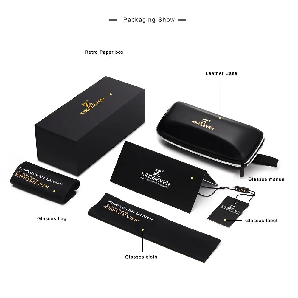 Kingseven polarizado óculos de sol de alumínio uv400