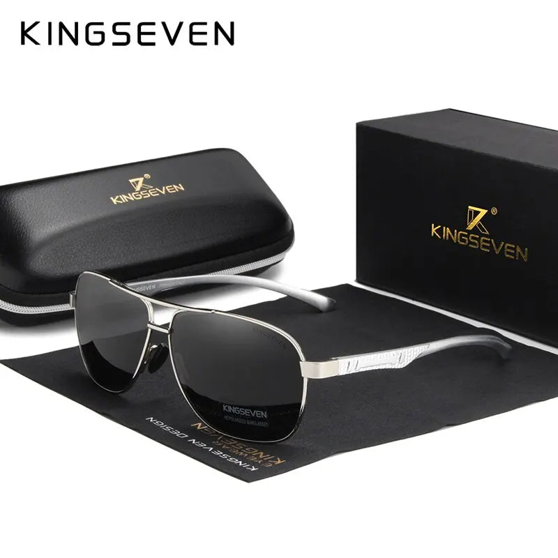 Kingseven polarizado óculos de sol de alumínio uv400